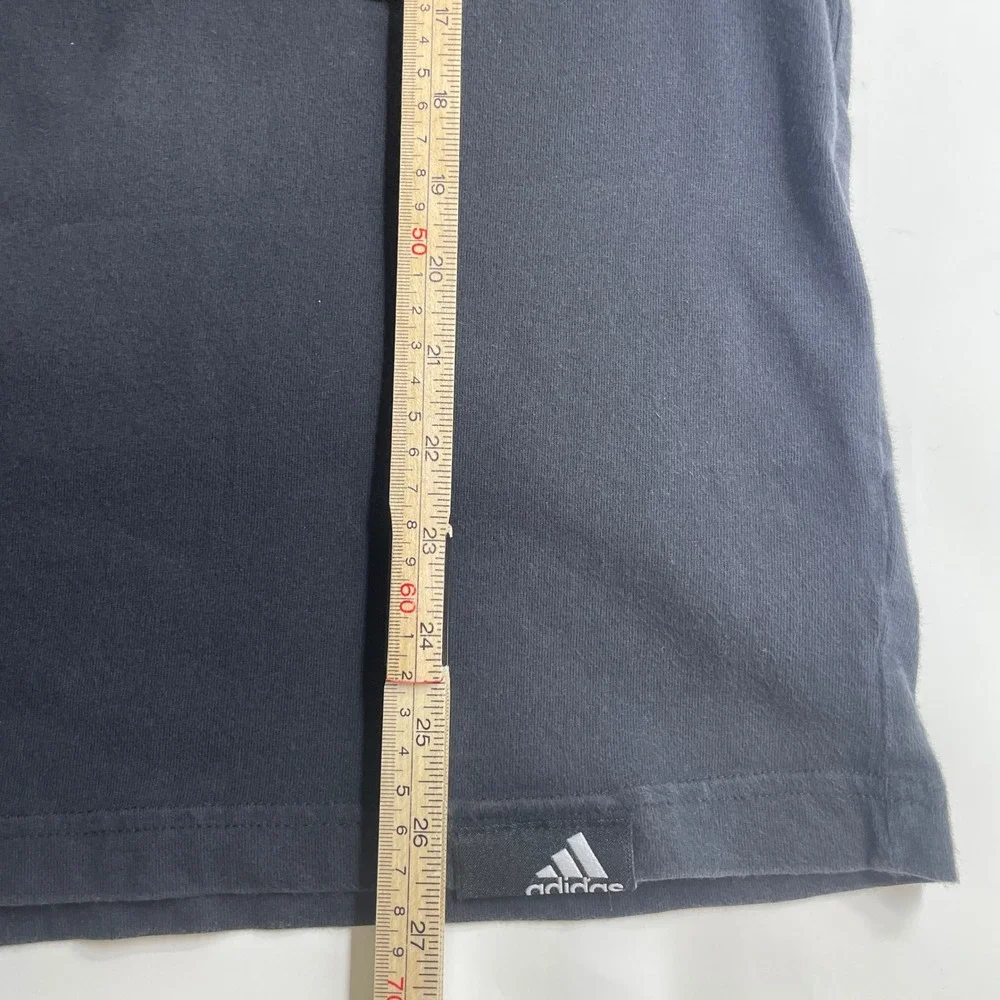 Adidas Undeniable Mens Black Short Sleeve T-Shirt Embroidered Sneaker Graphic S